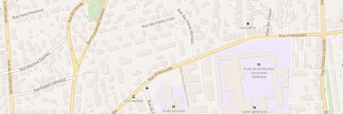 Plan du 33 Rue d’Hérouville à Caen