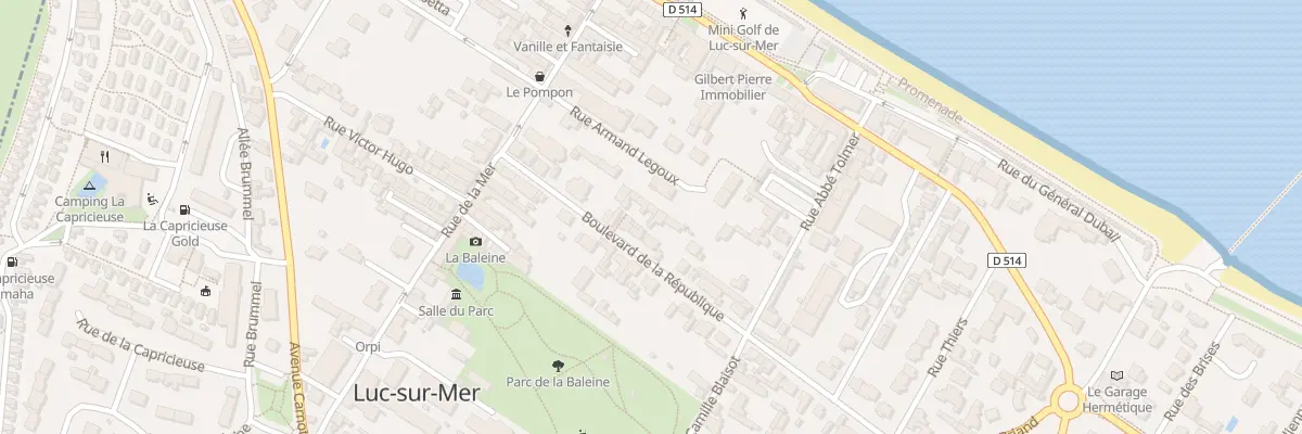 Plan du 7 Bd de la République à Luc-sur-Mer