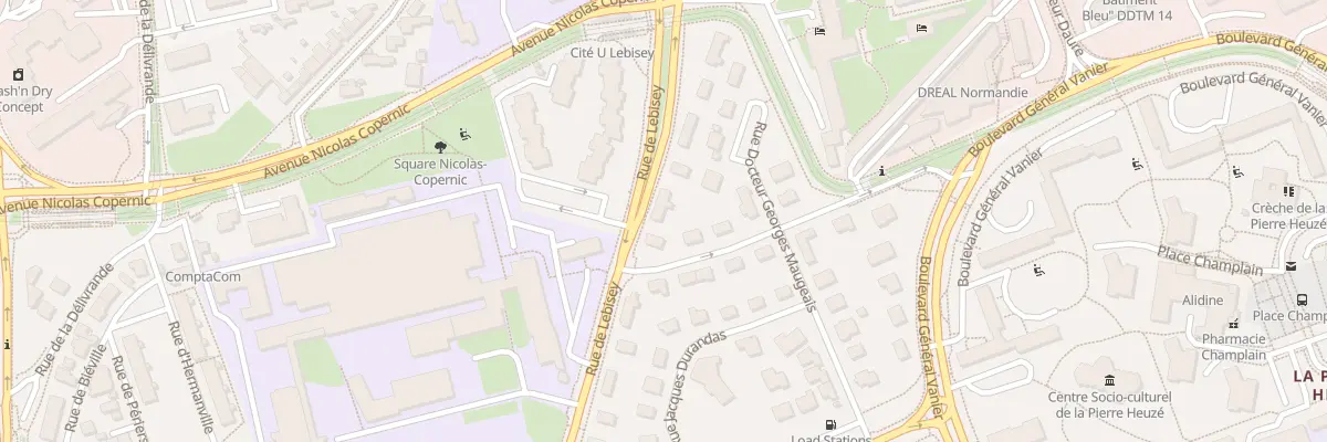 Plan du 98 Rue de Lebisey à Caen