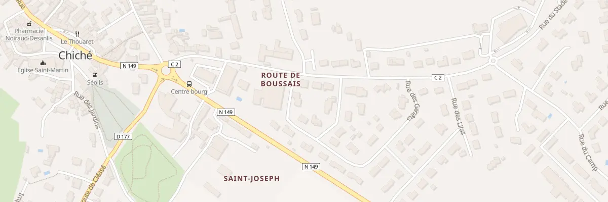 Plan du 11 Rue des Rosiers à Chiché