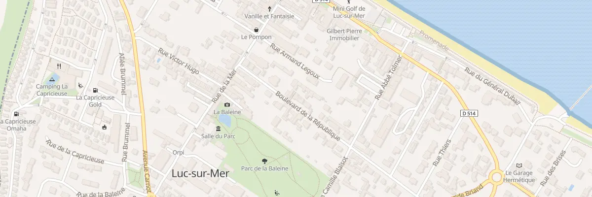 Plan du 9 Bd de la République à Luc-sur-Mer