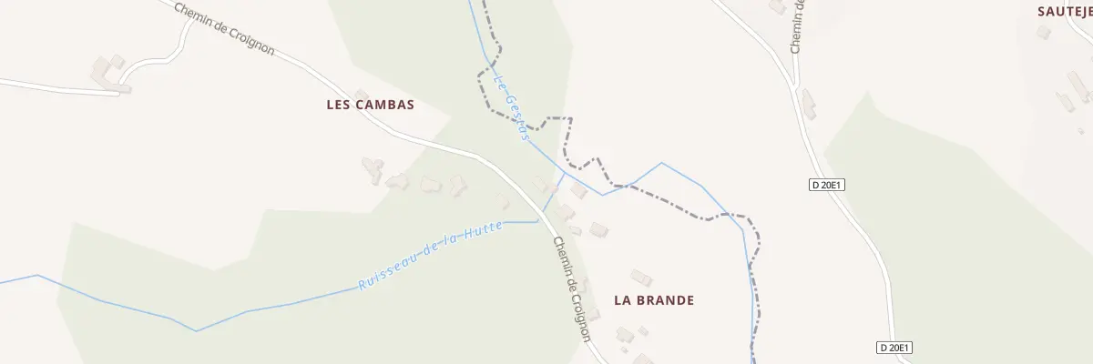 Plan du 30 Che de Croignon à Camarsac
