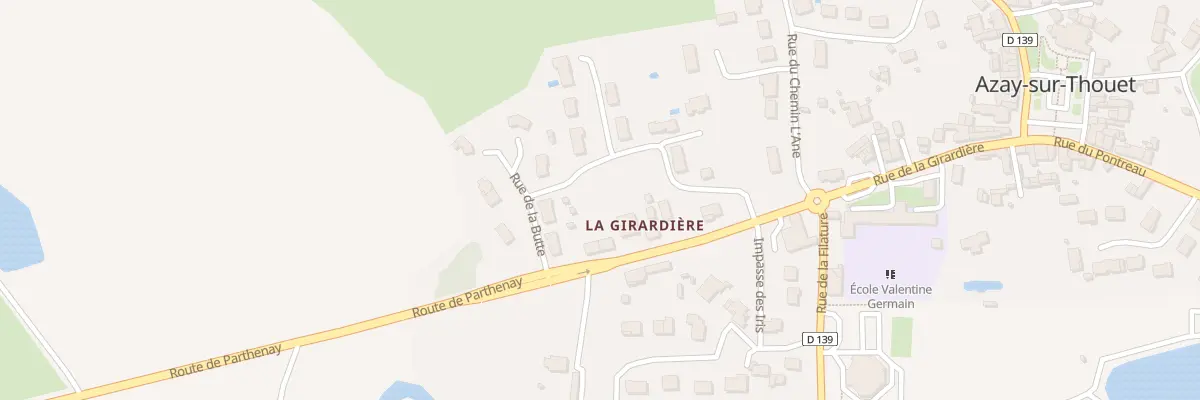 Plan du 32 Rue de la Girardière à Azay-sur-Thouet