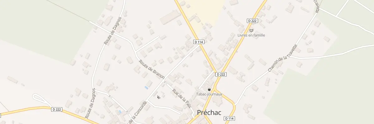 Plan du 266 Rue de la Concorde à Préchac