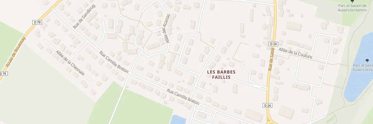 Plan du 5 Rue de L Abbe Toublet à Auvers-le-Hamon