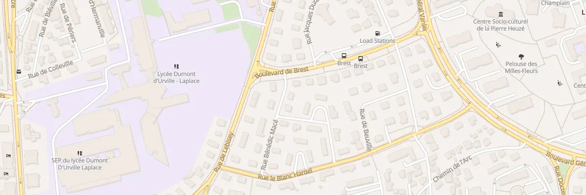 Plan du 12 Rue Benedic Macé à Caen