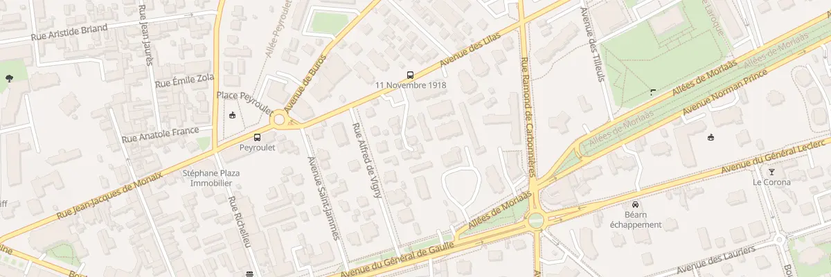 Plan du 6 Av des Lilas à Pau