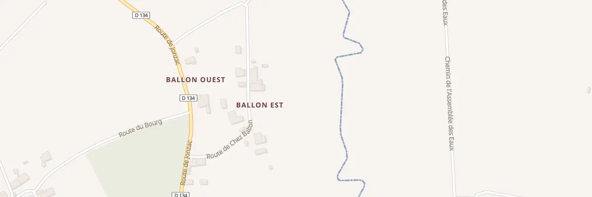 Plan du 7 Rte de Chez Ballon à Chaunac
