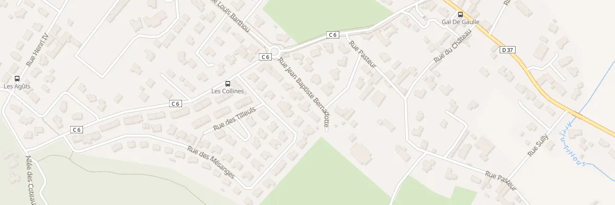 Plan du 9 Rue Jean-Baptiste Bernadotte à Mazères-Lezons