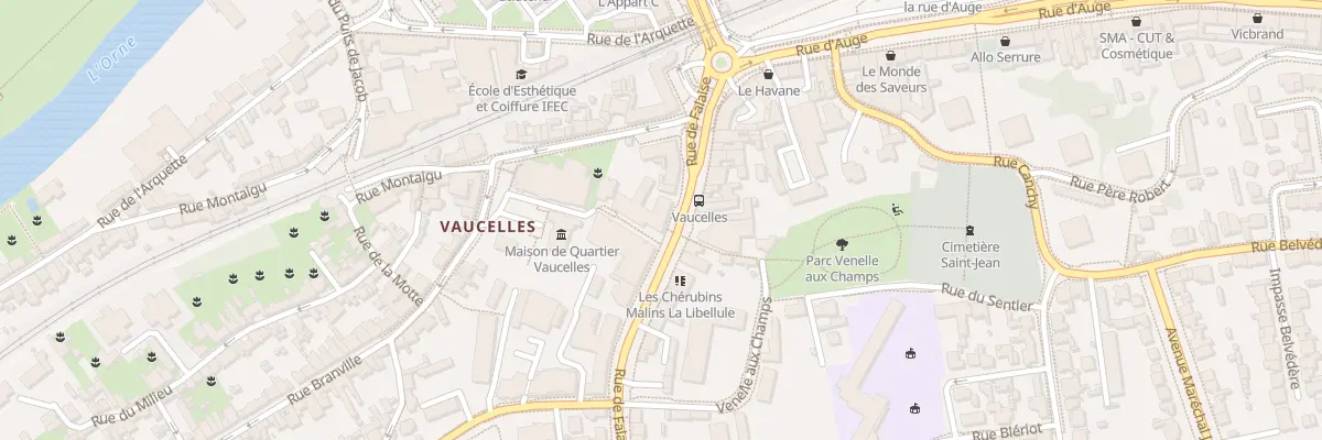 Plan du 20 Rue de Falaise à Caen
