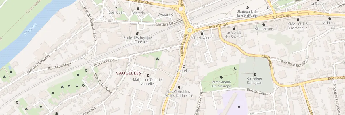 Plan du 12 Rue de Falaise à Caen