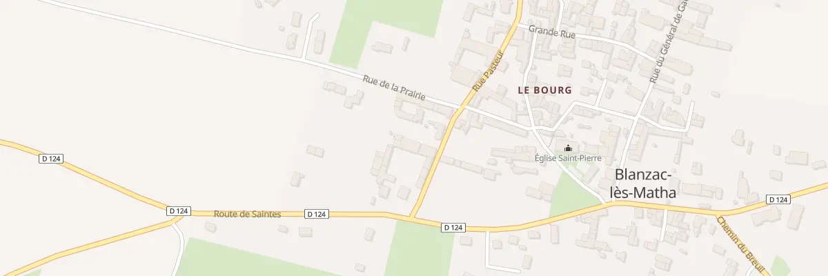 Plan du 26 Rte de Saintes à Blanzac-lès-Matha