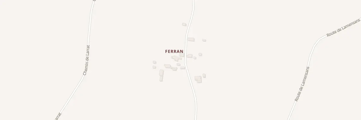 Plan du 341 Che du Ferran à Bordères-et-Lamensans