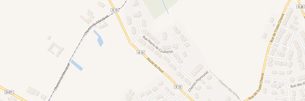 Plan du 11 Rue Pierre de Coubertin à Créon