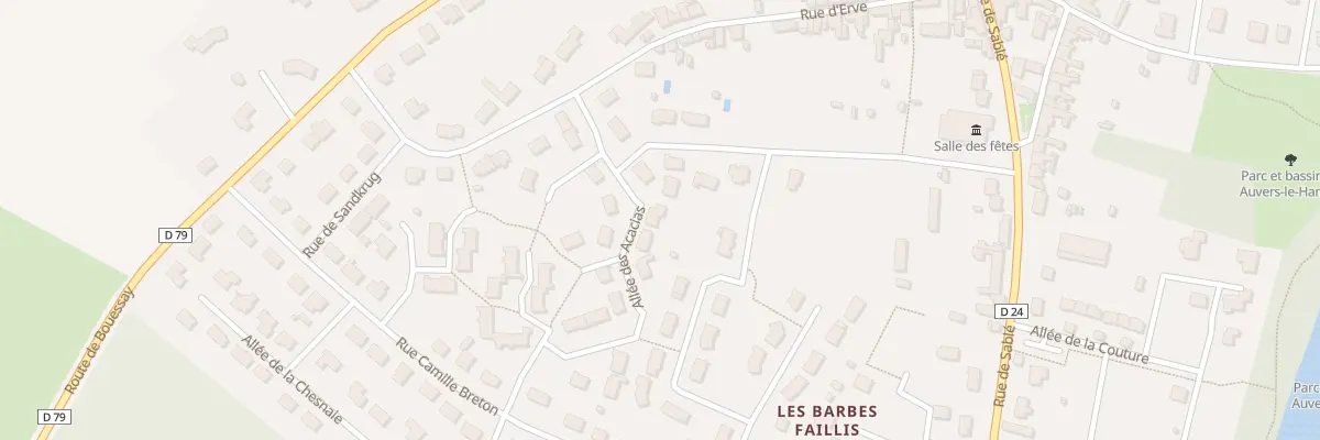 Plan du 13 All des Acacias à Auvers-le-Hamon