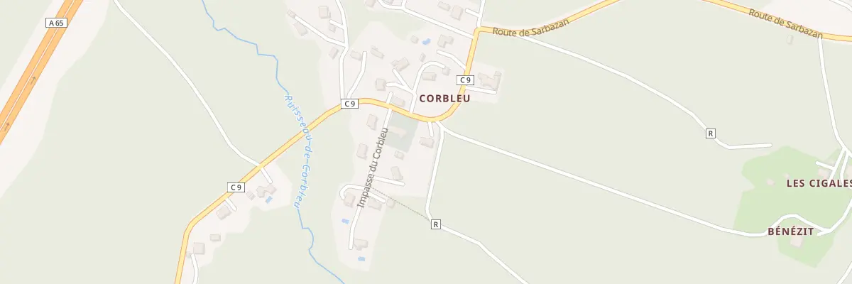 Plan du 1696 Rte de Corbleu à Pouydesseaux