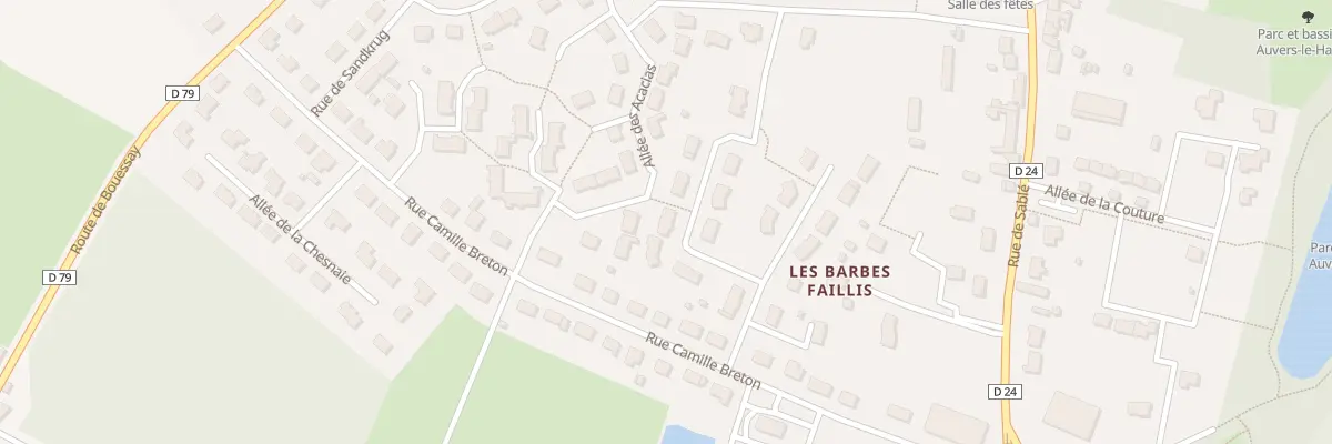 Plan du 8 Rue de L Abbe Toublet à Auvers-le-Hamon