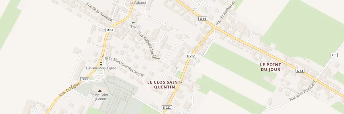 Plan du 7 Rue Auguste Langlois à Luc-sur-Mer