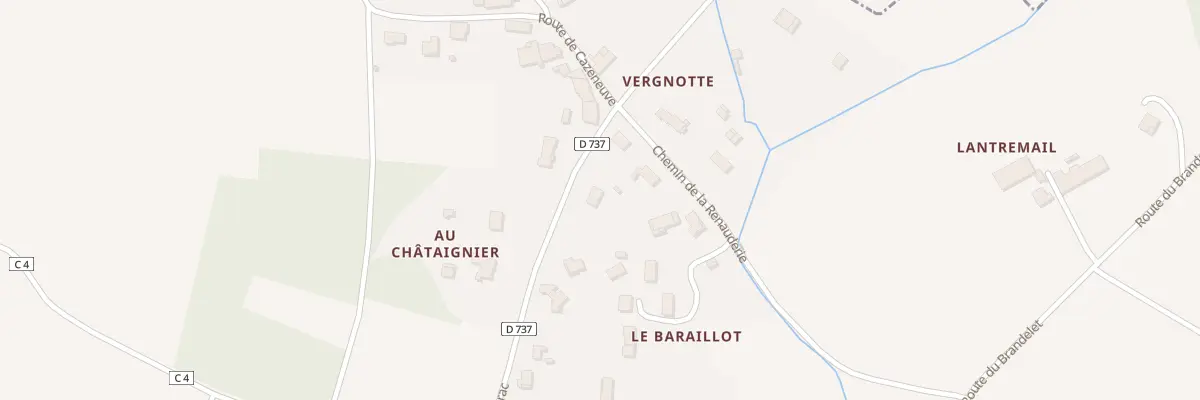 Plan du 237 Rte de Verac à Tarnès