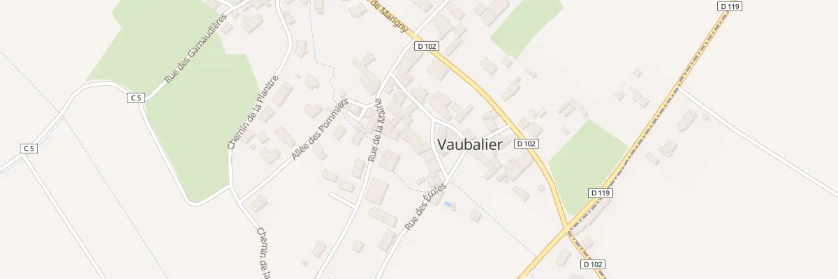 Plan du 1 Rue des Puits Vauballier aux Fosses