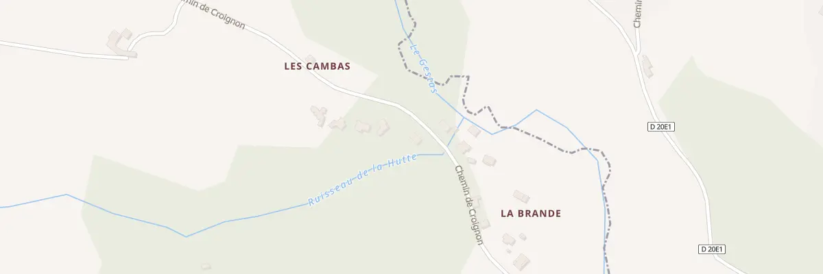Plan du 17 Che de Croignon à Camarsac