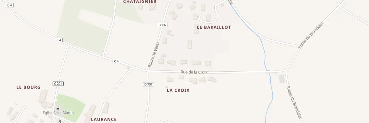 Plan du 101 Rue de la Croix à Tarnès