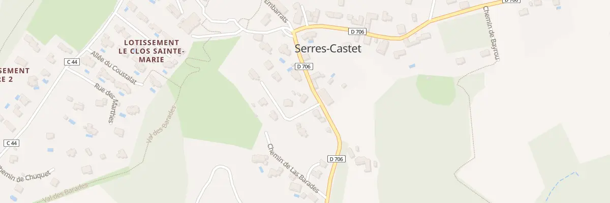Plan du 2 Che Amade à Serres-Castet