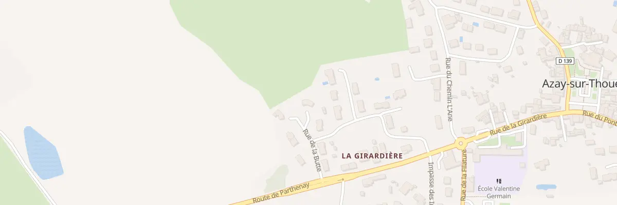 Plan du 8 Rue de la Butte à Azay-sur-Thouet