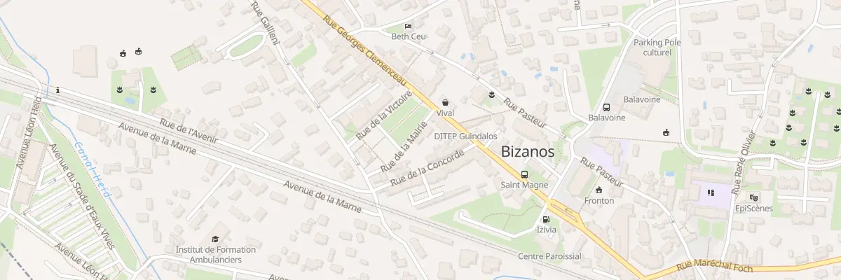 Plan du 5 Rue de la Mairie à Bizanos