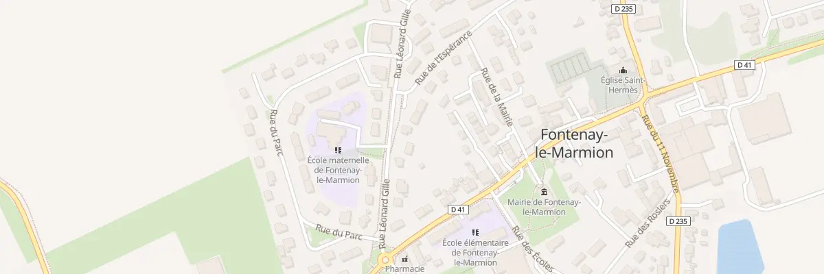 Plan du 10 Rue Leonard Gilles à Fontenay-le-Marmion