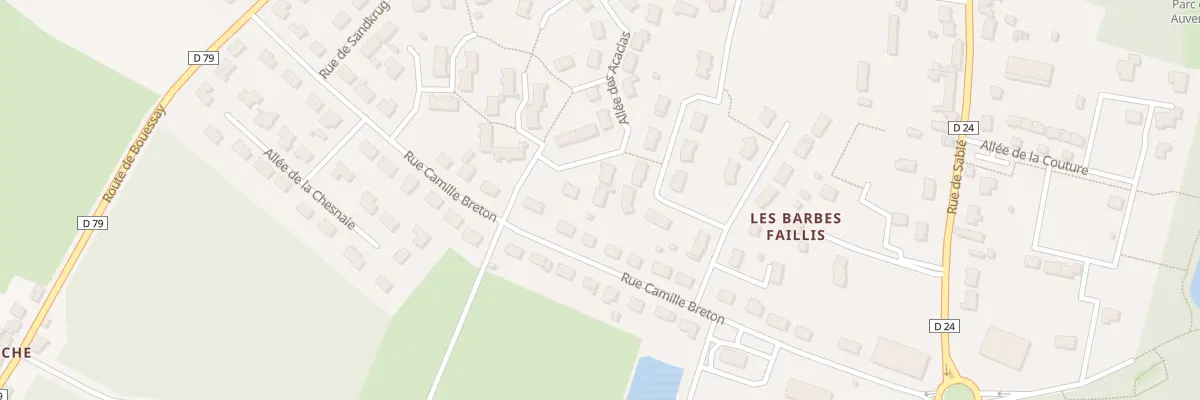 Plan du 5 All des Acacias à Auvers-le-Hamon