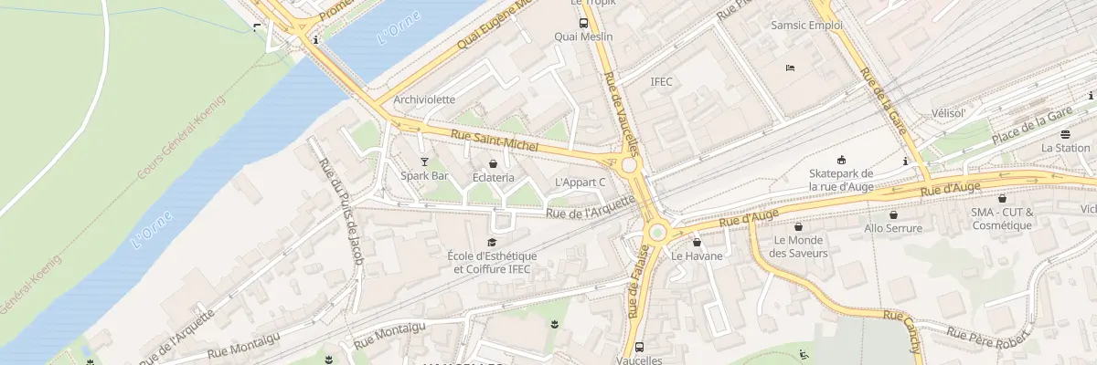 Plan du 2 Rue de l’Arquette à Caen