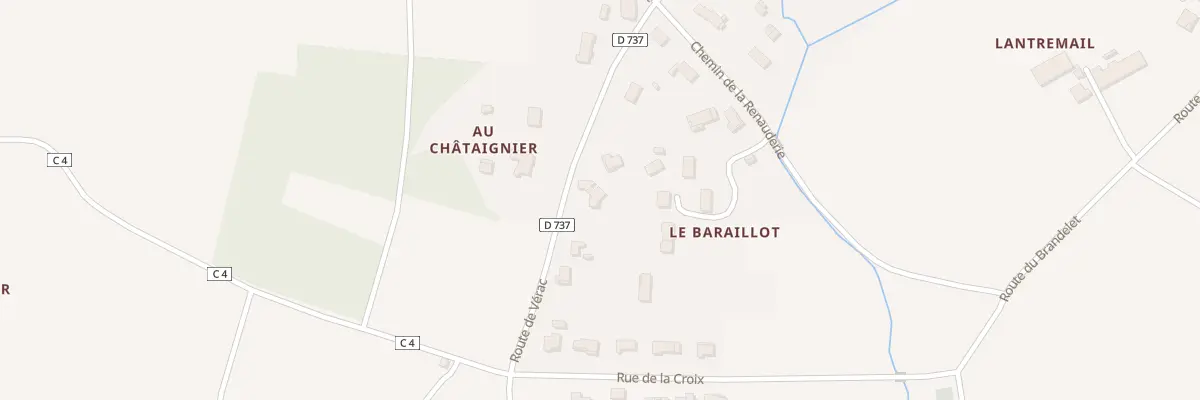 Plan du 341 Rte de Verac à Tarnès