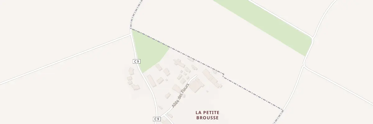 Plan du 9 All des Fleurs la Petite Brous aux Fosses