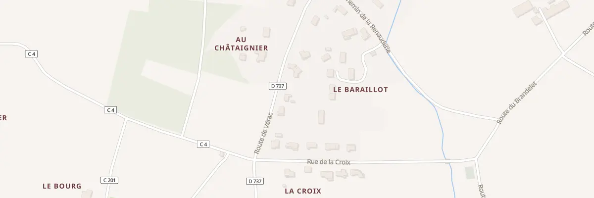 Plan du 385 Rte de Verac à Tarnès