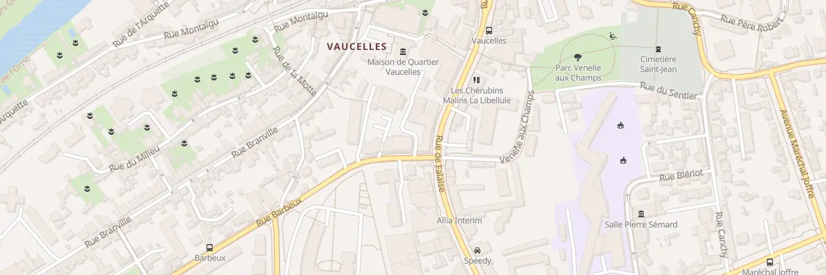 Plan du 1 Ven Sainte-Anne à Caen