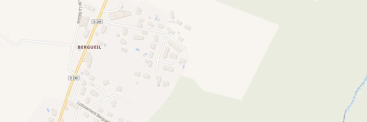 Plan du 200 Voie de Sacquey à Haux