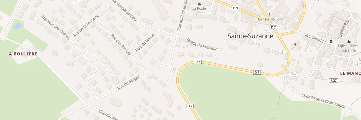 Plan du 9 Rue du Petit Rocher à Sainte-Suzanne-et-Chammes