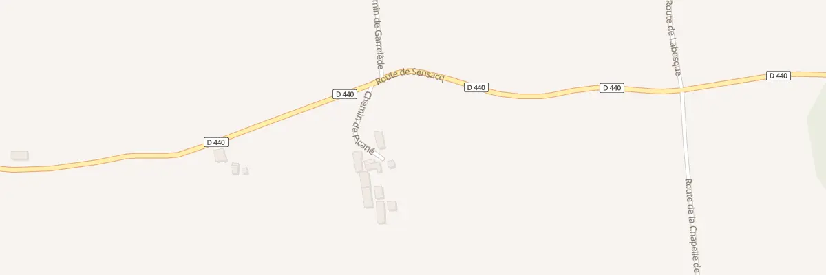 Plan du 97 Che de Picane à Miramont-Sensacq