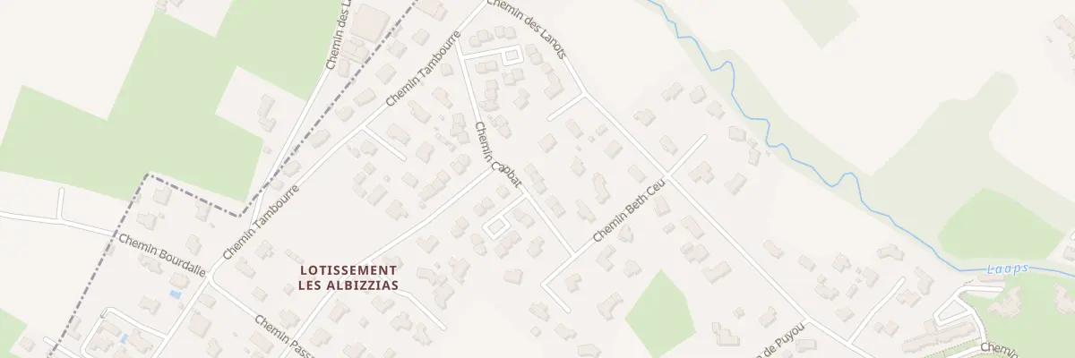 Plan du 8 Che Capbat à Montardon