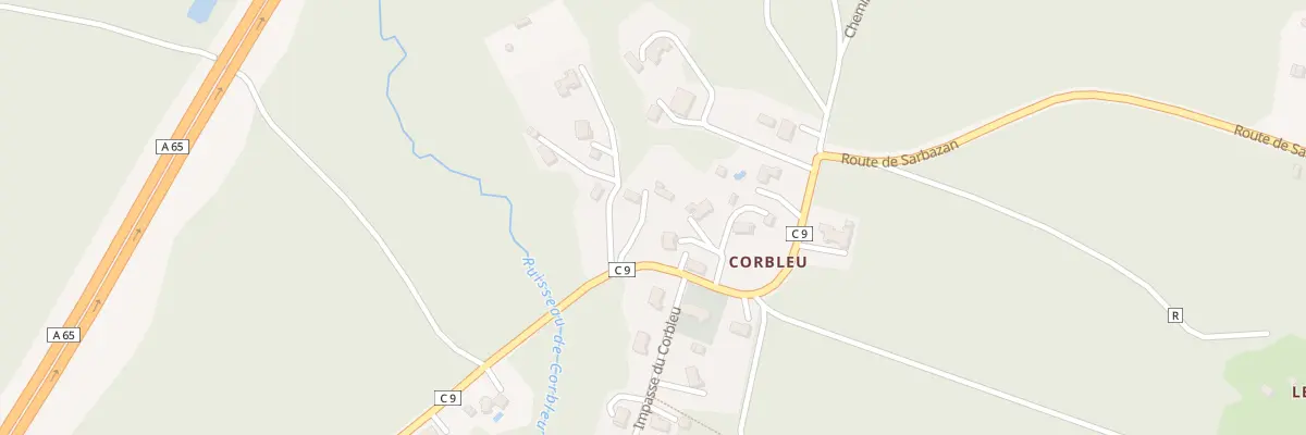 Plan du 1585 Rte de Corbleu à Pouydesseaux