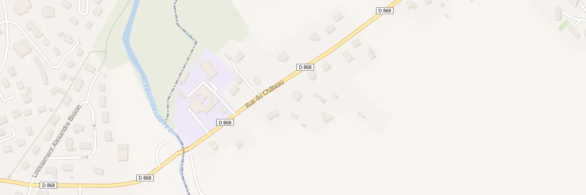 Plan du 33 Rue du Chateau à Pointel
