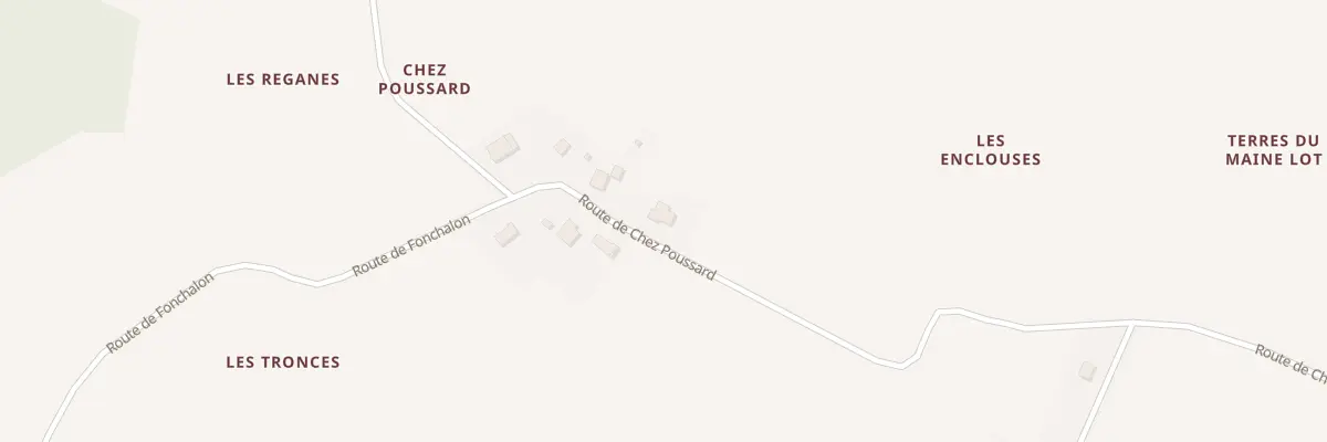 Plan du 84 Chez Poussard à Germignac
