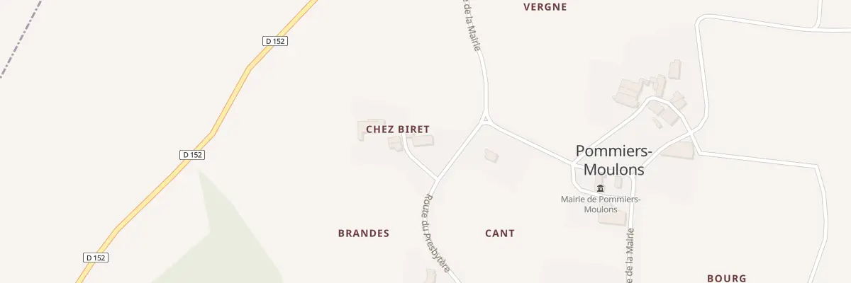 Plan du 5021A Biret à Pommiers-Moulons