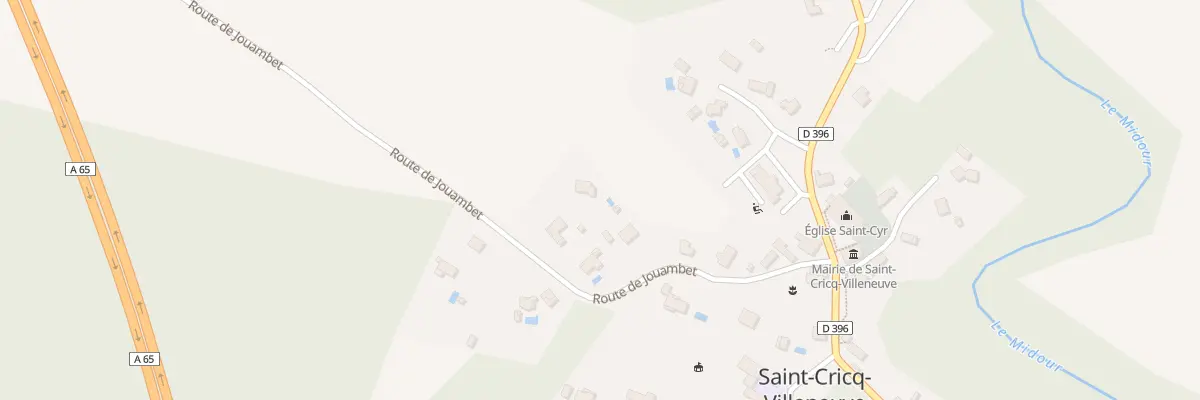 Plan du 290 Rte de Jouambet à Saint-Cricq-Villeneuve