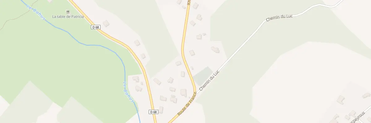 Plan du 270 Rte de France à Bahus-Soubiran