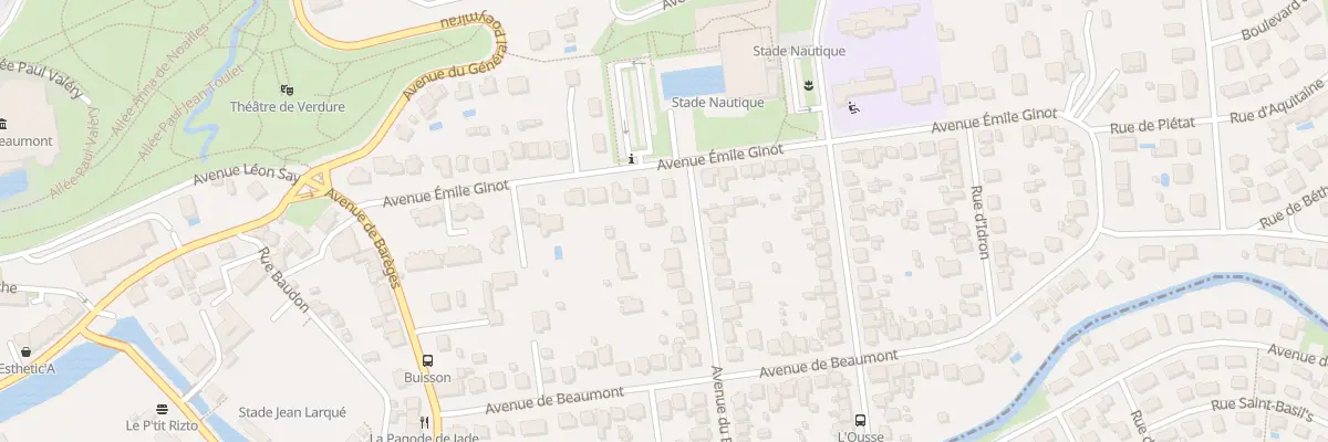 Plan du 29 Av du Buisson à Pau