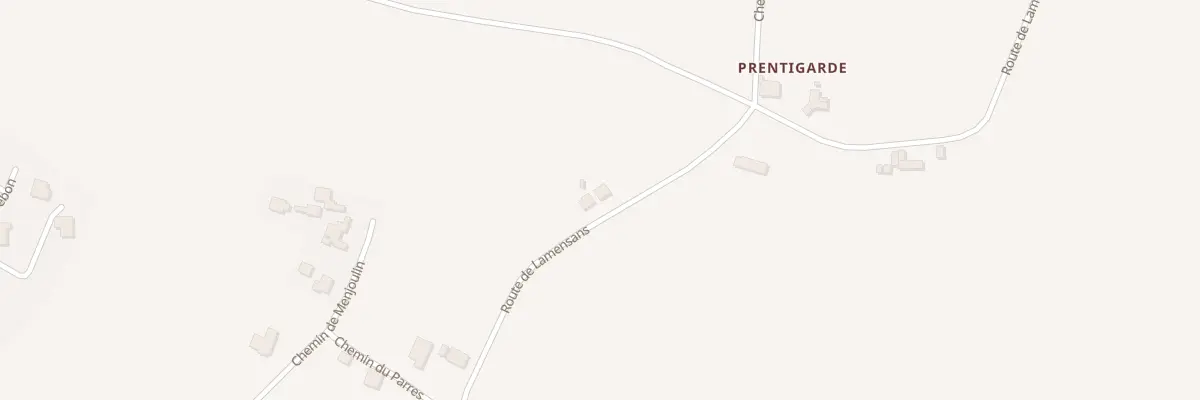 Plan du 343 Rte de Lamensans à Bordères-et-Lamensans