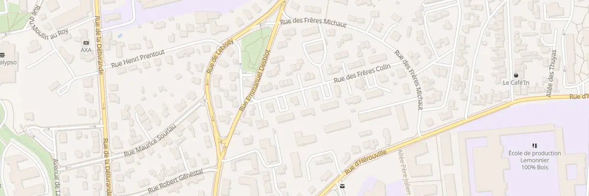 Plan du 16 Rue des Frères Colin à Caen