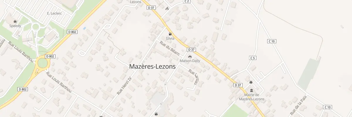 Plan du 1 Rue du Béarn à Mazères-Lezons